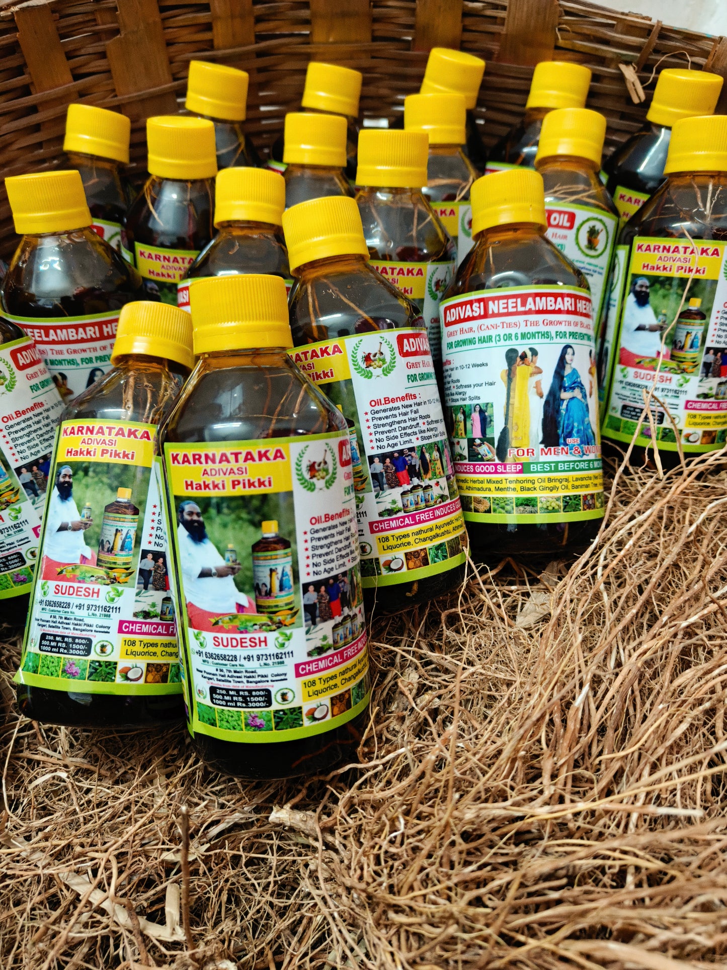 KARNATAKA ADIVASI HAKKI PIKKI NEELAMBARI  HAIR OIL