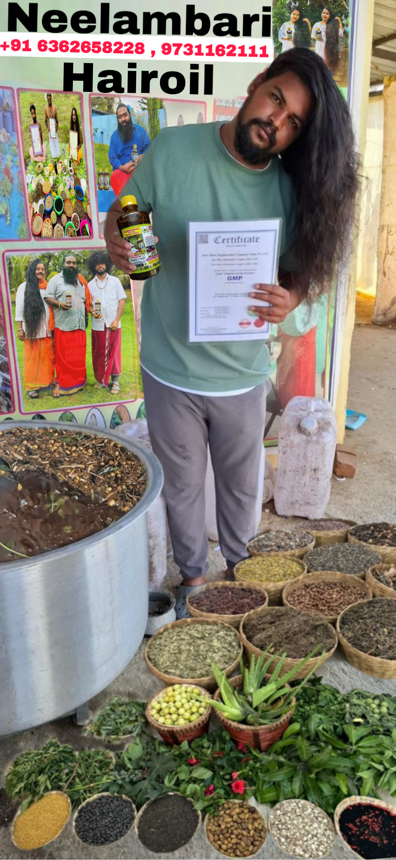 KARNATAKA ADIVASI HAKKI PIKKI NEELAMBARI  HAIR OIL